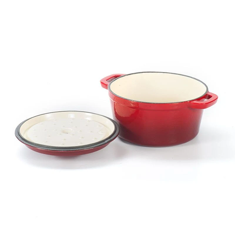 Ds-Edo02 Cookware Cast Iron Double Ears Casserole Cooking Pots with Enamel Coating