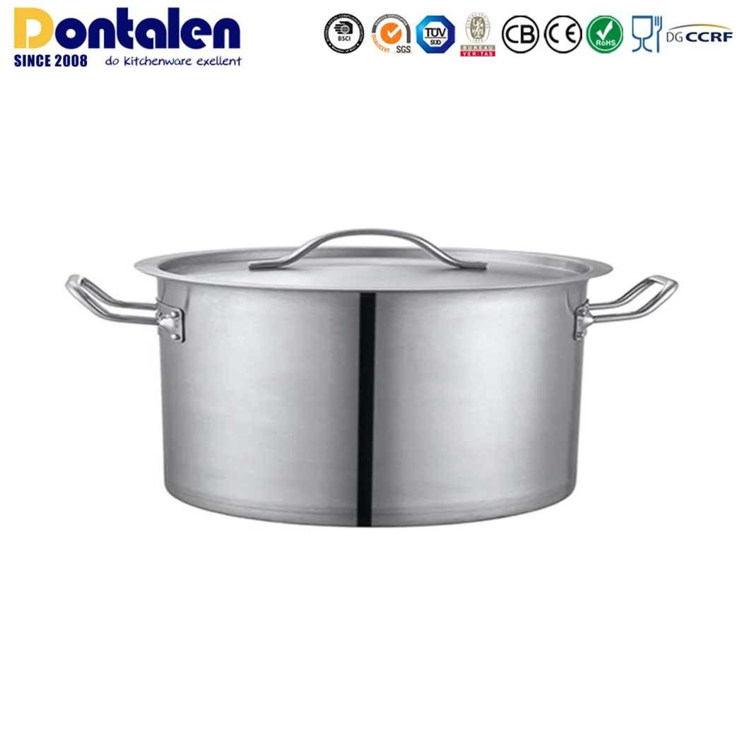 Dontalen Aluminum Alloy Soup Pot with Double Handle Cooking Pot Sauce Pot