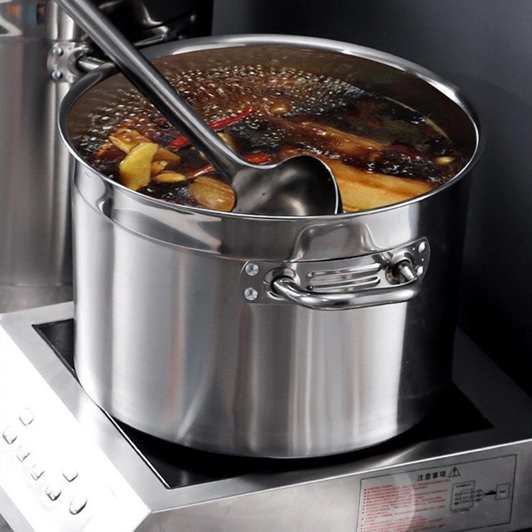 Hot Sale 304 Stainless Steel Commercial Restaurant Cooking Induction Pots Soup Pot