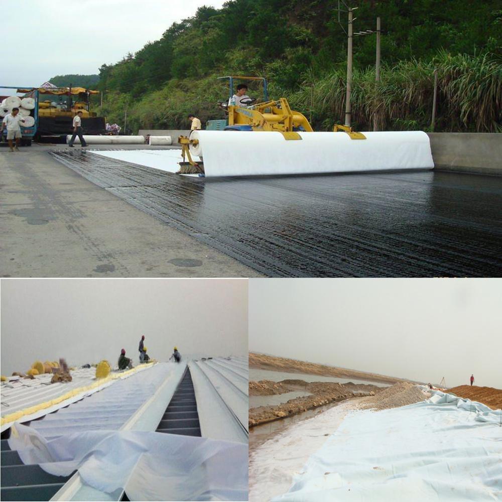 Needle Punched Fabric Non Toxic PP Non Woven Geotextile for Road