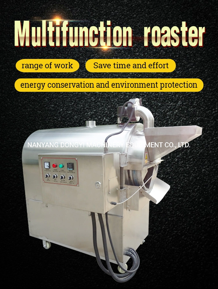 Electric / Gas Nuts Cocoa Bean Seeds Roaster Roasting Machine 150kg Per Batch