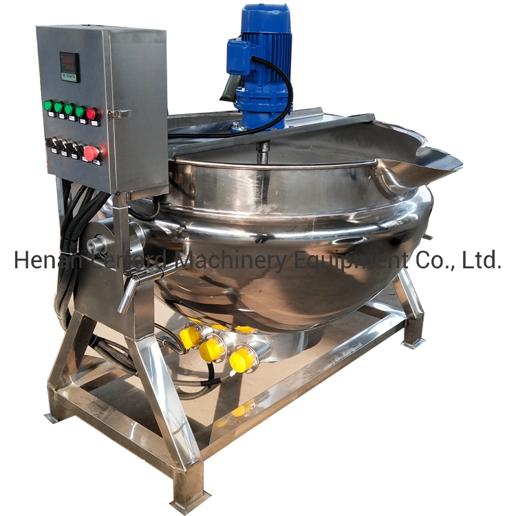 Top Quality Food Mixer Heated/Steam Jacketed Kettle/Industrial Cooking Pots with Mixer