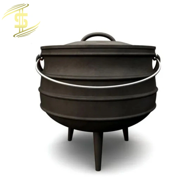 Cast Iron Cauldron, Pots, Ideal for Cooking, Making Soup, Applicable Open Flame, etc.