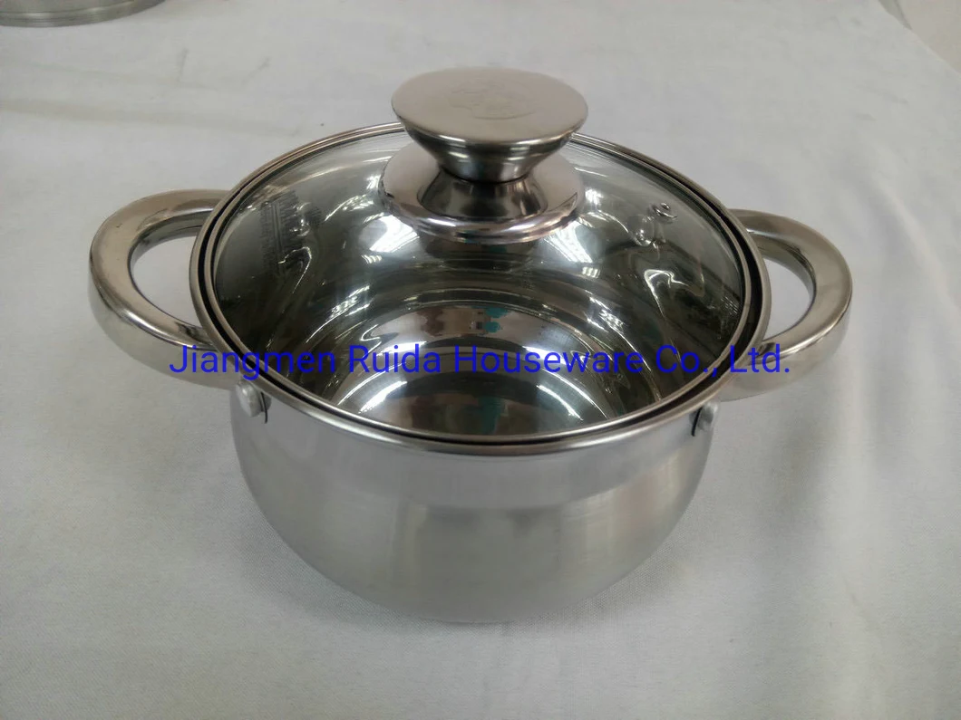 Cookware Sets on Sale Big Belly Shape of Pot Body-6PCS -12PCS Stainless Steel Cookware Set