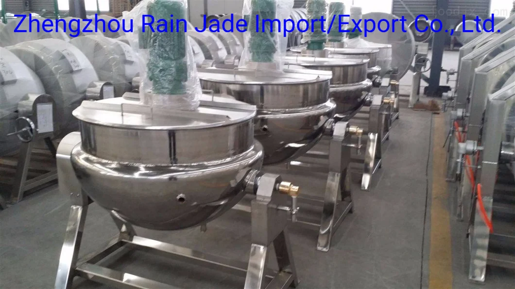 Jacketed Cooker Machine Industrial Steam Kettle Boilers Sugar Cooking Pots Mixer