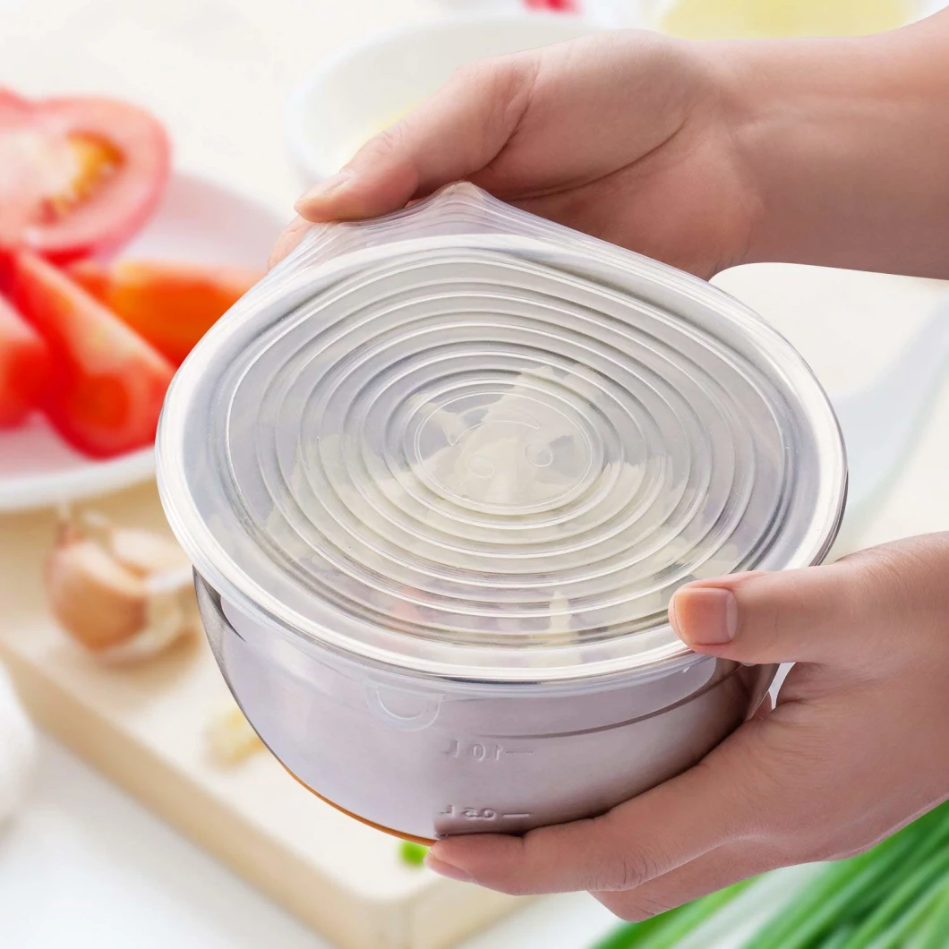 Kitchen Cookware Food Fresh Reusable Silicone Stretch Seal Bowl Cup Lids