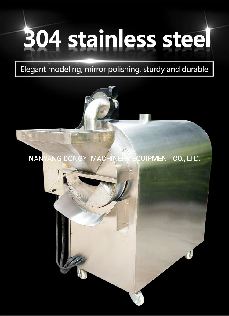 150kg 200kg 300kg Electric/Gas Peanut Nuts Roaster Cashew Roaster Roasting Machine Small Grain Dryer