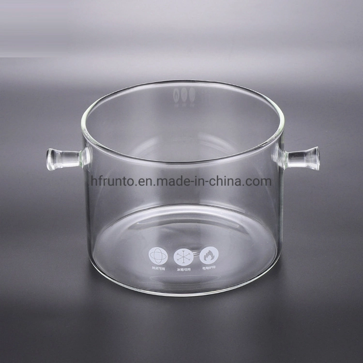 2021 Hot Sale Pyrex Cooking Pot Glass Customize Glass Cooking Pot