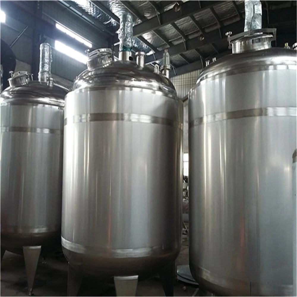 High Shear Steam Electric Fruit Juice Milk Wine Cooking Jacketed Layer Insulation Cooking Tank