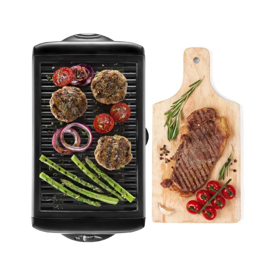 Electric Smokeless Indoor Grill with Non-Stick Cooking Surface