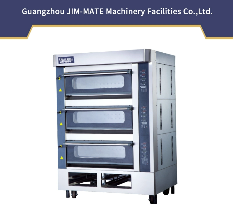 Baking Machine 3 Deck 6 Trays Electric Commercial Electric Baking Ovens