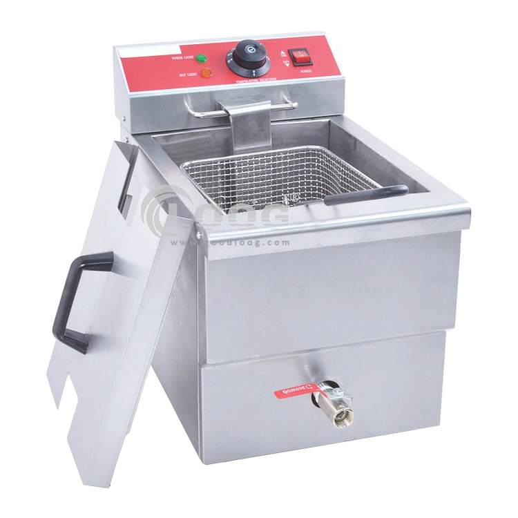 Stainless Steel Snack Machines Electric Fryer Commercial Fryer French Fries Machine Mini Deep Fryer for Sales