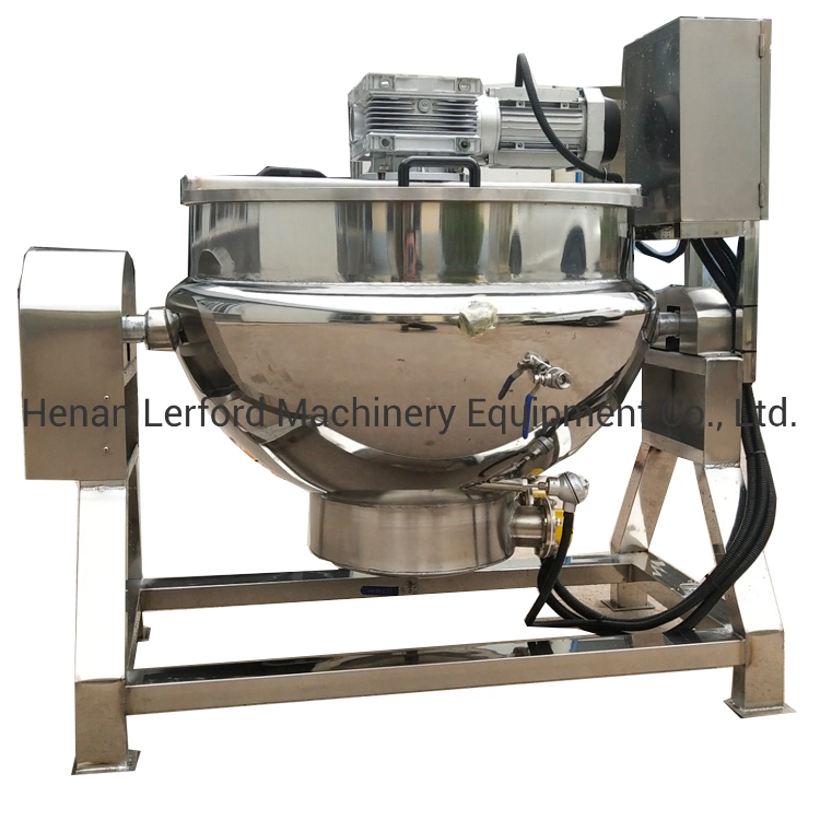 Top Quality Food Mixer Heated/Steam Jacketed Kettle/Industrial Cooking Pots with Mixer