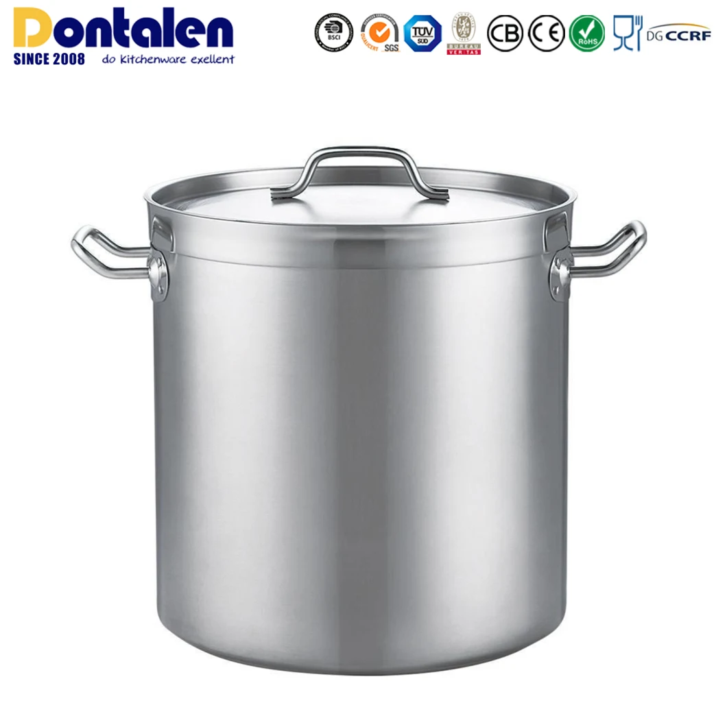 Dontalen Aluminum Alloy Soup Pot with Double Handle Cooking Pot Sauce Pot