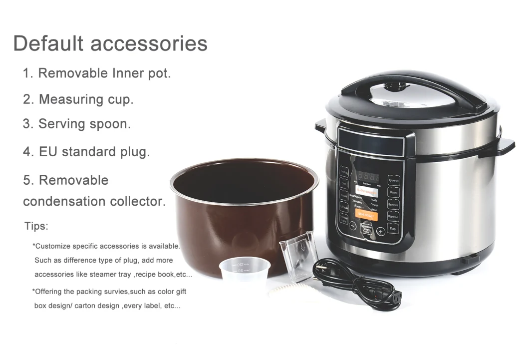 Electric Pressure Cooker for Cooking Rice Non-Stick Pan