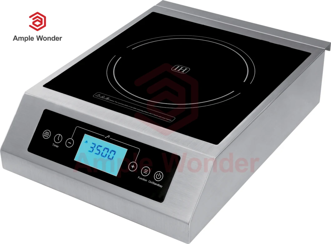 Liquid Crystal Display Energy Saving and High Efficiency 3500W Stir-Fry Commercial Induction Cooker