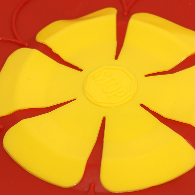 1PCS 28cm Silicone Lid Spill Stopper Pot Cover Flower Shaped Cooking Pot Lids for Pan Cookware Parts Kitchen Tools Accessories