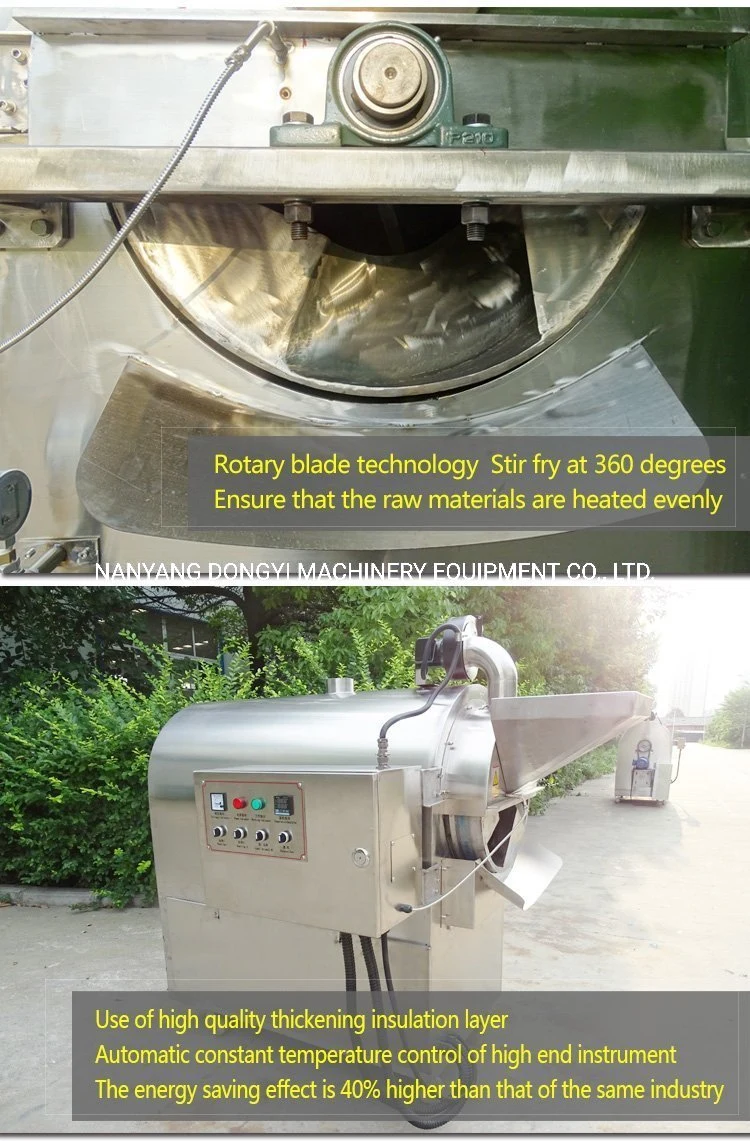150kg 200kg 300kg Electric/Gas Peanut Nuts Roaster Cashew Roaster Roasting Machine Small Grain Dryer