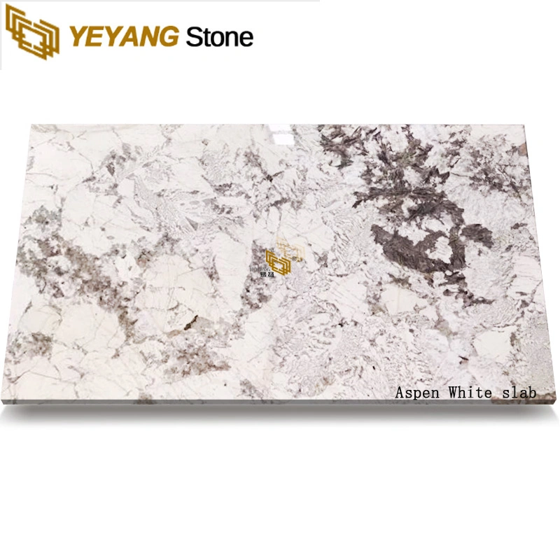 Aspen White Snow Mountain Silver Fox Granite Slab for Countertops/Vanitytops Granite Stone Tile Wall Stone
