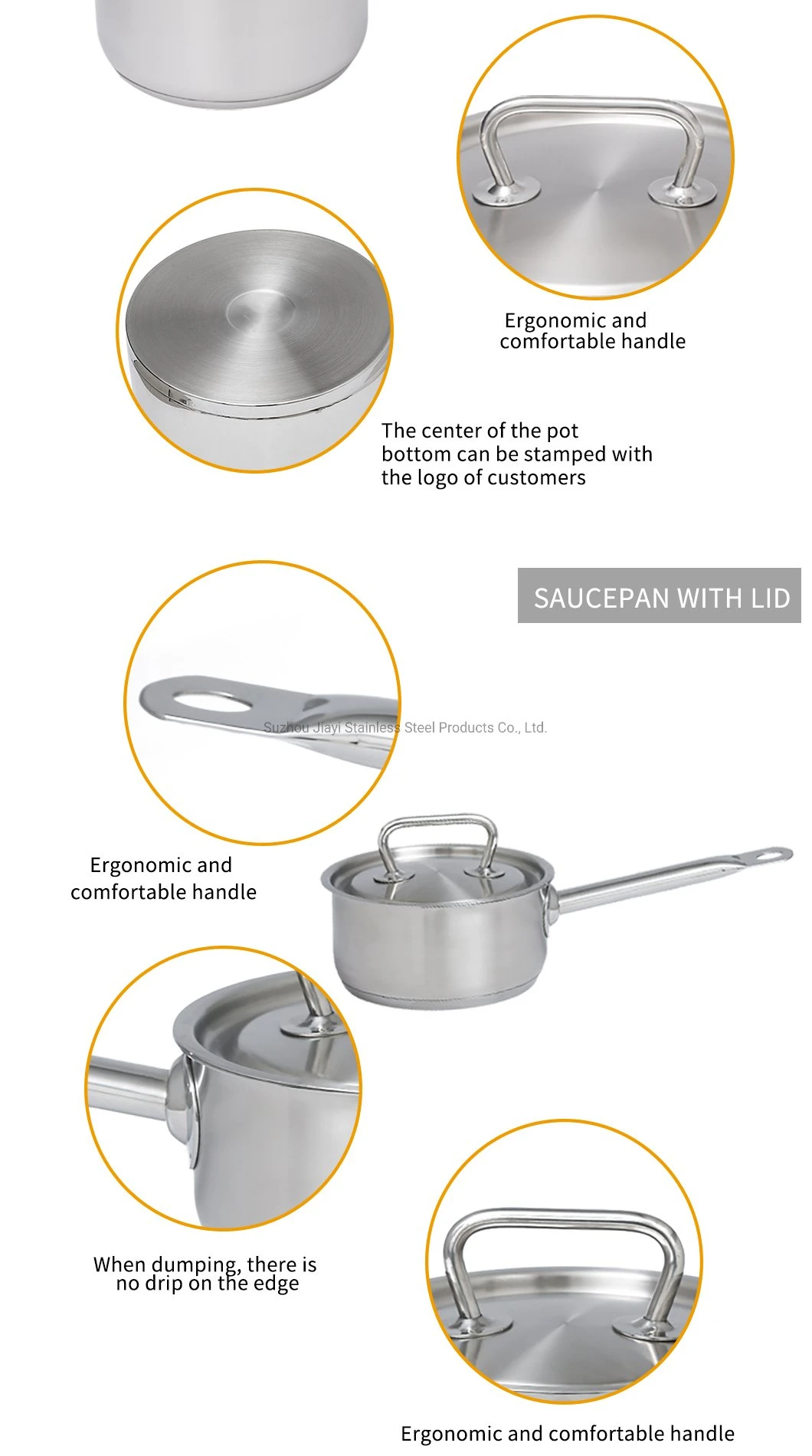 Low Price Cookware Kitchen Cookware Sets Saucepans Cookware Manufacture in China Jy-1675dgb