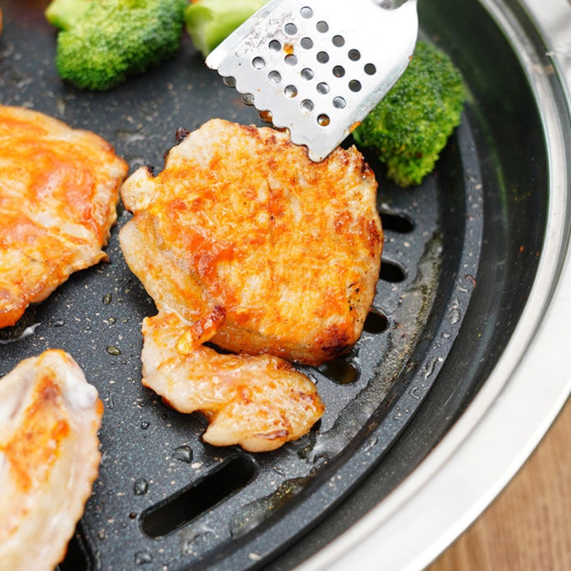 Korean Round Stainless Steel Charcoal Smokeless Carbon Grill