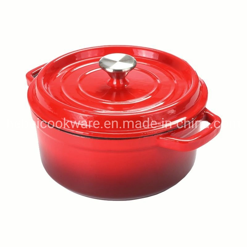 Gradation Enameled Cast Iron Cooking Pots Soup Pots