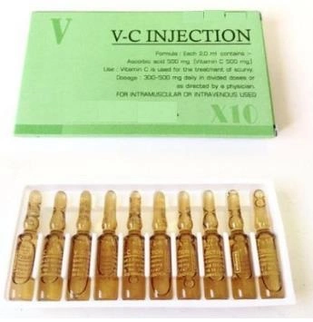 Ascorbic Acid Injection, GMP Certified Bp Vitamin C Injection 500mg: 5ml