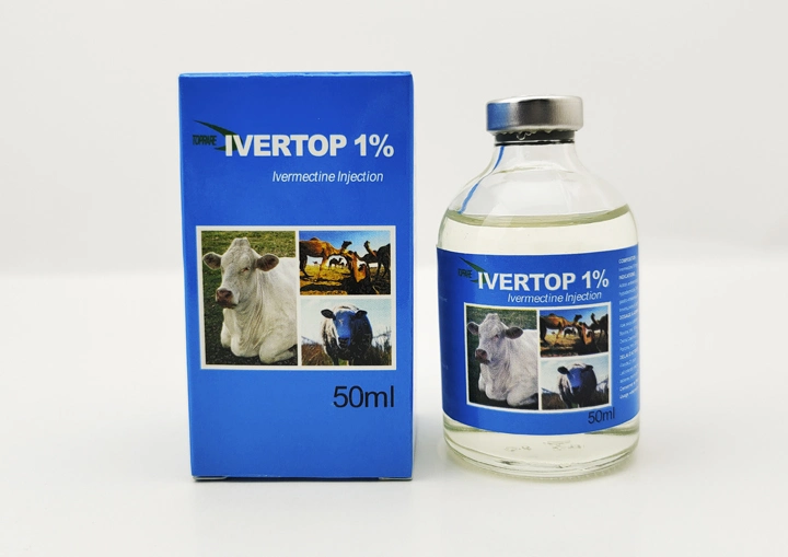 Veterinary Drugs of 2% Ivermectin Injection (10ml/50ml/100ml)