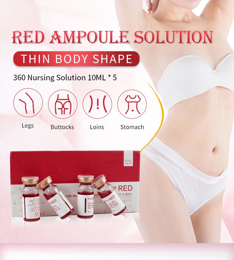 Hot Sale Lipolytic Injectable Factory Korea Weight Loss Fat Dissolving Injection Red Ampoule Solution