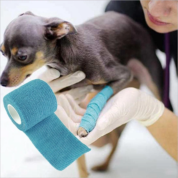 Colorful Elastic Pet Dog Vet Cohesive Injury Medicine Bandage