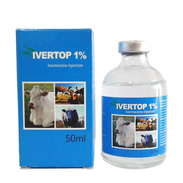 Veterinary Drugs of 4% Ivermectin Injection (10ml/50ml/100ml)