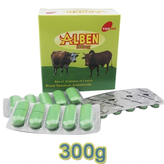 Veterinary Drugs of Albendazole Bolus 300mg