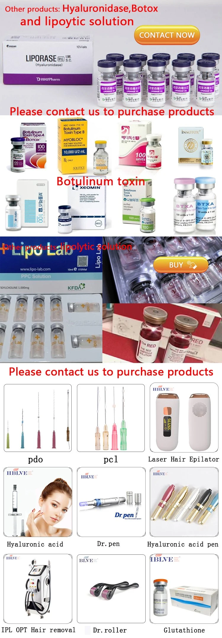 Long-Lasting Lipo Lab Lipolytic Solution Ppc Solution for Fat Loss Injection