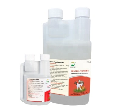 Ivermectin Skin Pour-on Solution 0.5% with High Quality (Veterinary Medicine)