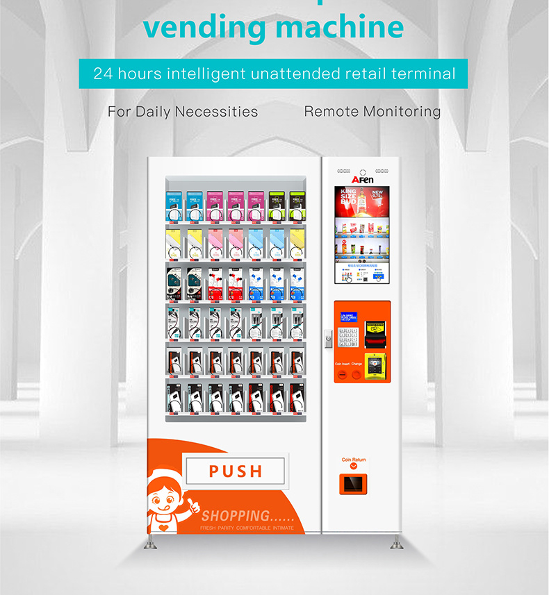 Afen Automated LCD Screen Adult Products Health Condom Vending Machine