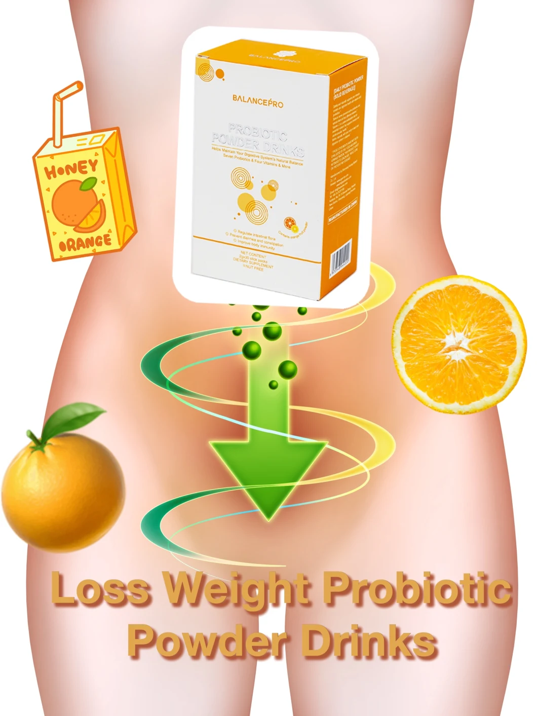 Weight Loss Food Supplement Lactobacillus Rhamnosus Casei Probiotics Bacillus Vitamins