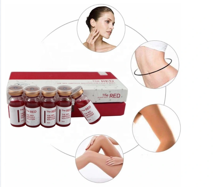 2021 Korea Hot Sale The Red Ampoule Solution Lipolytic Solution for Body Fast Slimming