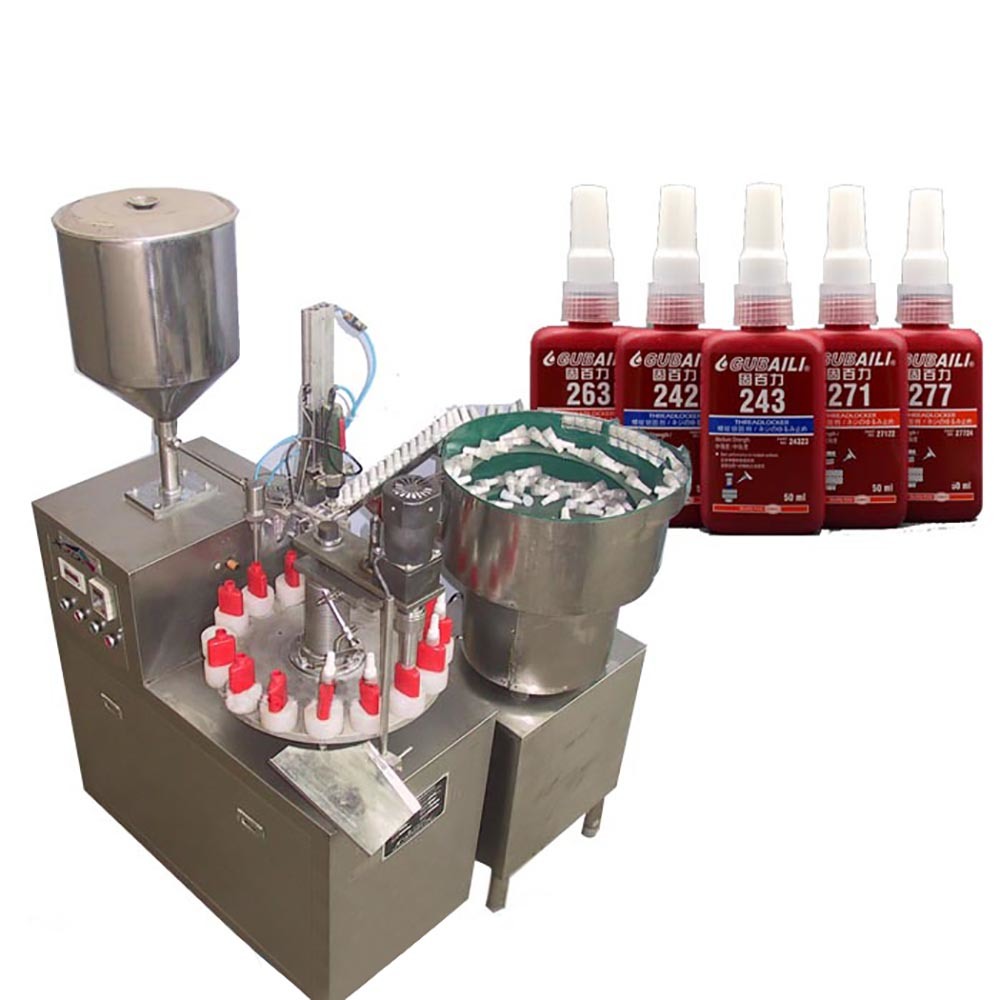 Hgb-Semi- 502 Glue Water Automatic Filling and Capping Machine