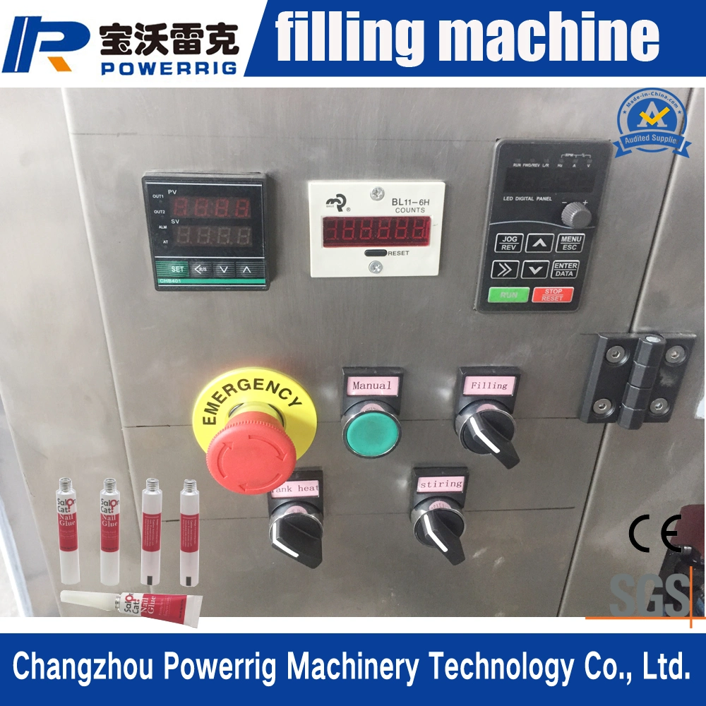 High Performance Semi Automatic Aluminum Tube Filling Sealing Machine with Speed 20-30 Tubes Per Minute