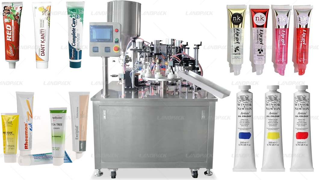 Widely Used Cosmetic Ointment Toothpaste Plastic Tube Filling and Sealing Machine