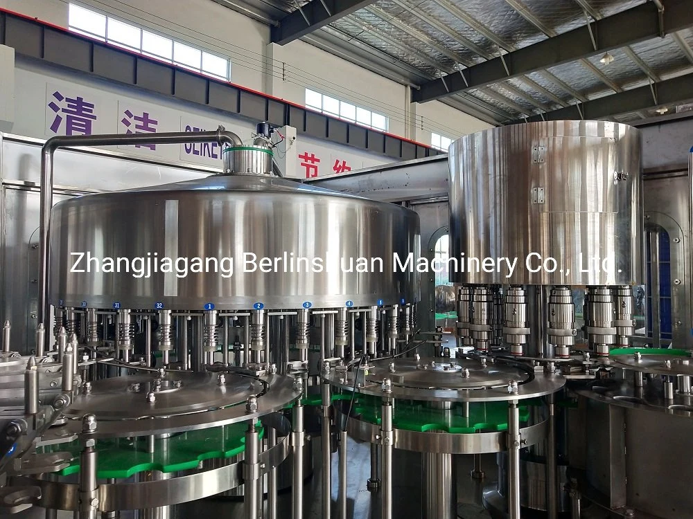 Full Automatic Mineral Pure Drinking Bottle Water Washing Filling Capping 3in1 Monoblock Rinsing Filling Capping Line