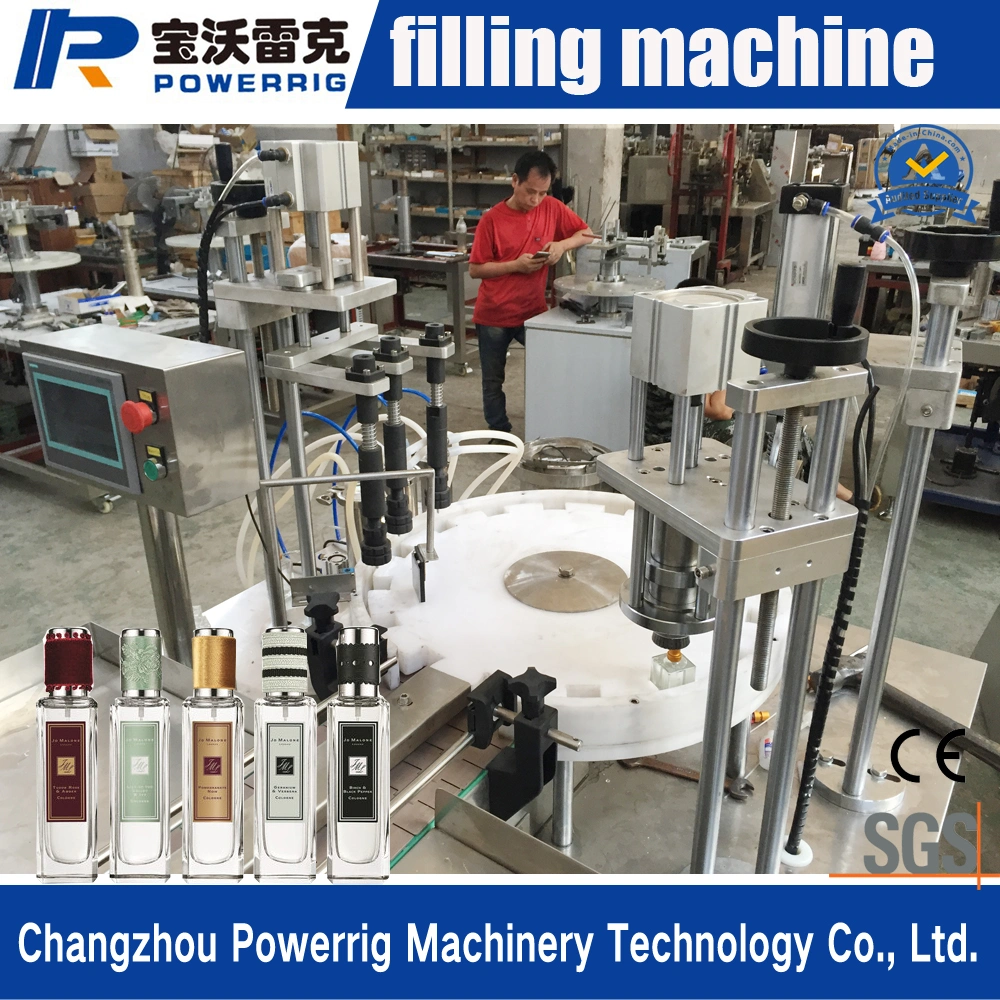 Good Manufacturer Small Liquid Vial Bottle Vacuum Filling Crimping Capping Machine Perfume Filling Machine Price