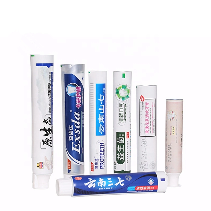 Cosmetic Packaging 60ml Toothpaste Tube Soft Collapsible Aluminum Tubes