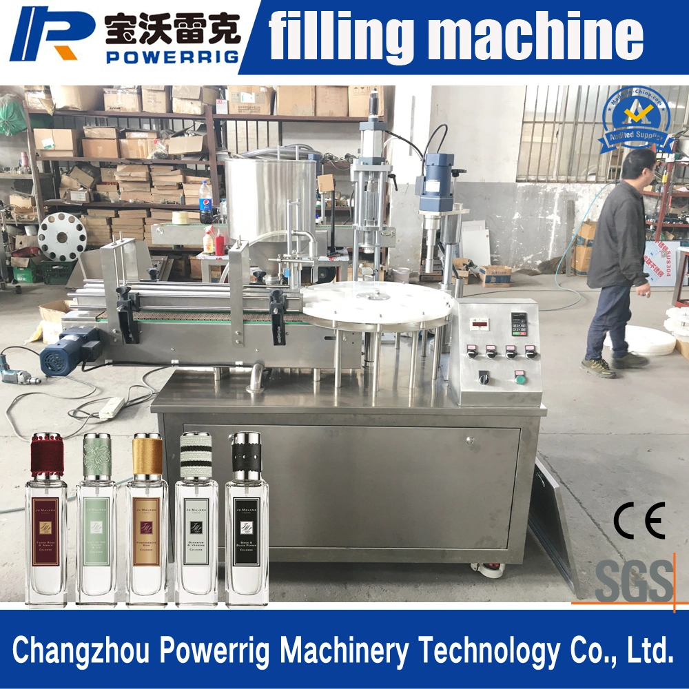 Good Manufacturer Small Liquid Vial Bottle Vacuum Filling Crimping Capping Machine Perfume Filling Machine Price