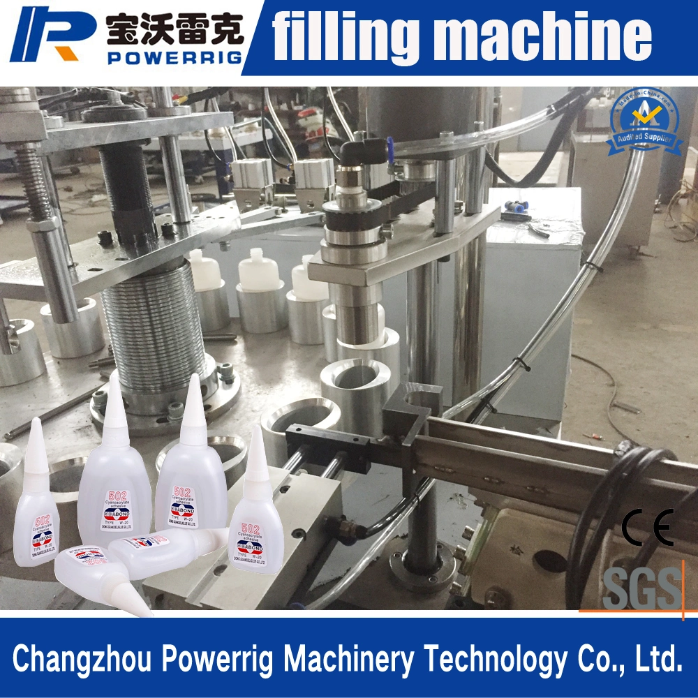 Touch Screen Control Semi Automatic Glue Filling Capping Machine with Factory Price