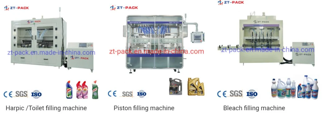 Automatic Factory Price Filling Machine for Bleach Bottle Liquid Filling Packing Line Sanitizer Filling Line