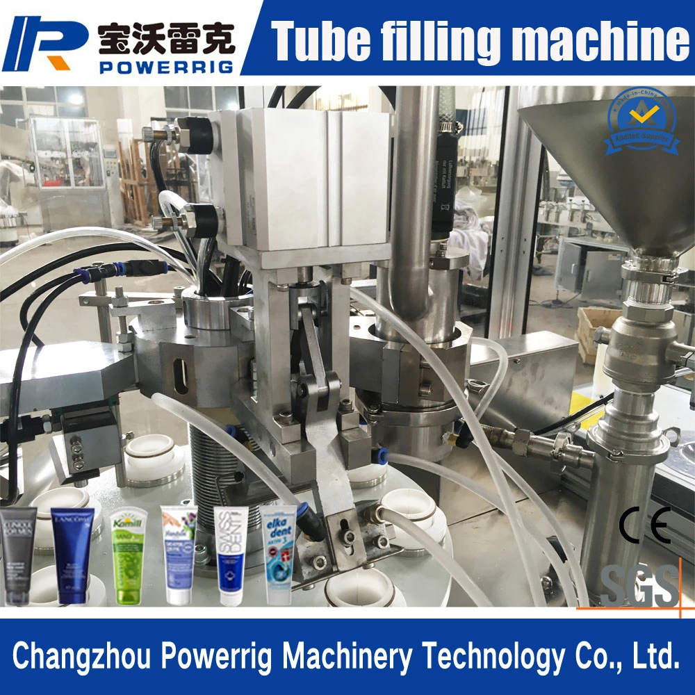 Semi Automatic Soft Tube Filling Sealing Machine for Cream Paste and Ointment