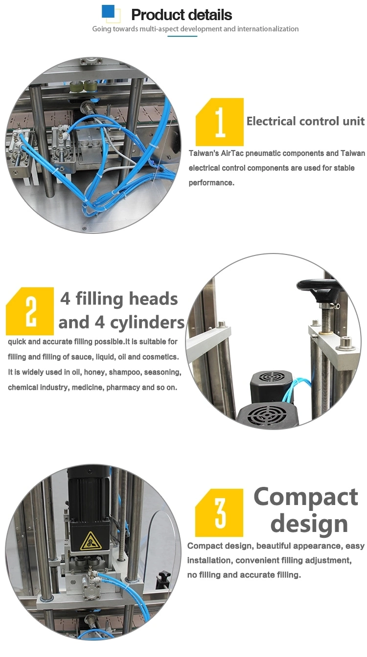 Yt4t-4G&CDX-1 Automatic Liquid Filling Capping Machine Producing Bottling Filling Machine Line