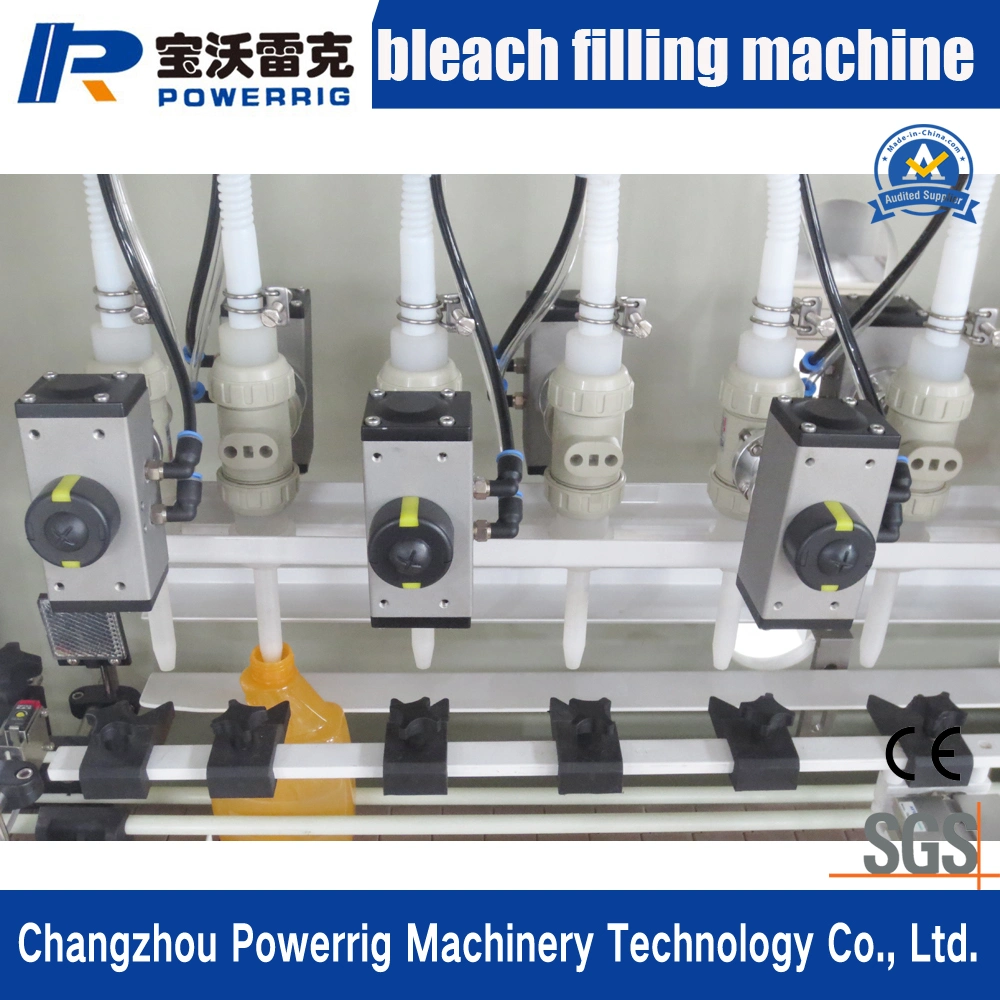 Widely Used Automatic Liquid Filling Machine Used for Bleach Acid and Corrosive Liquid