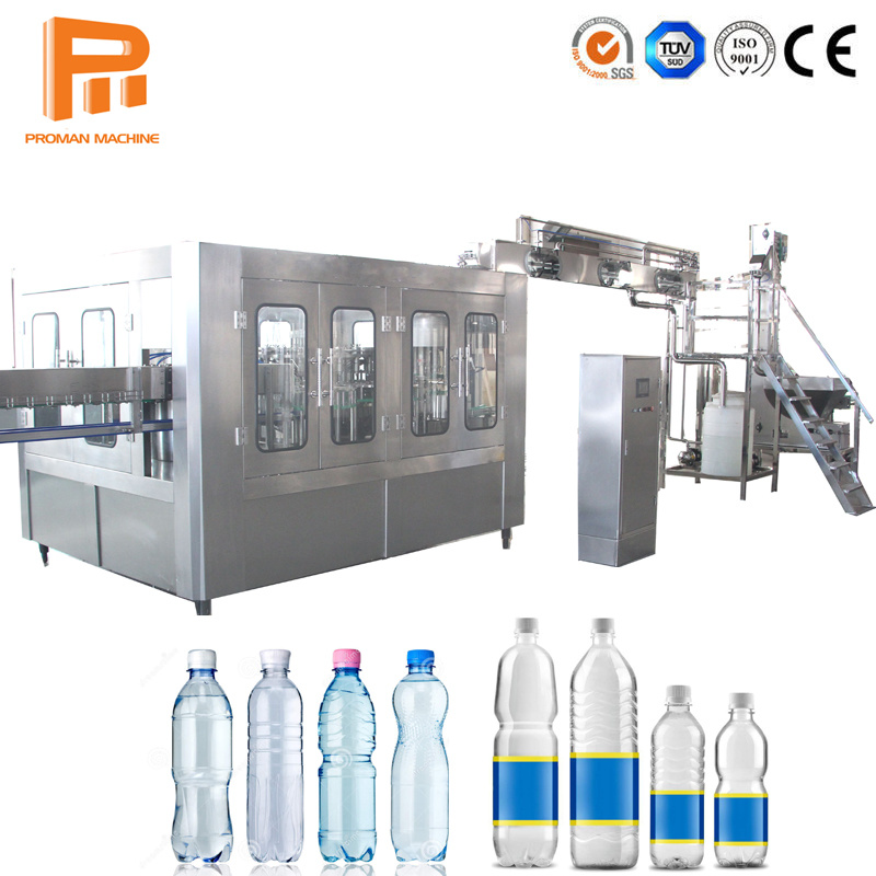 4000bph Automatic Bottle Water Filling Machine Plastic Bottle Drinking Washing Filling Capping Labeling Packing Machine